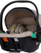 CHIPOLINO Carucior 3 in 1 pentru copii Aurora Latte reversibil spatar reglabil cadru din aluminiu suspensii geanta greutate admisa 22 kg
