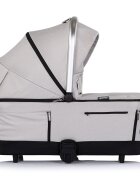 CHIPOLINO Carucior 3 in 1 pentru copii Aurora Platinum reversibil spatar reglabil cadru din aluminiu suspensii geanta greutate admisa 22 kg