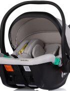 CHIPOLINO Carucior 3 in 1 pentru copii Aurora Platinum reversibil spatar reglabil cadru din aluminiu suspensii geanta greutate admisa 22 kg