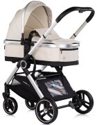 CHIPOLINO Carucior 3 in 1 pentru copii Euphoria Cashmere cu suspensii sezut reversibil accesorii greutate suportata 22 kg