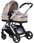 CHIPOLINO Carucior 3 in 1 pentru copii Euphoria Latte cu suspensii sezut reversibil accesorii greutate suportata 22 kg