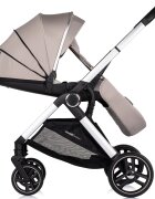 CHIPOLINO Carucior 3 in 1 pentru copii Euphoria Latte cu suspensii sezut reversibil accesorii greutate suportata 22 kg