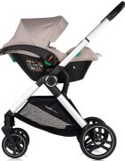 CHIPOLINO Carucior 3 in 1 pentru copii Euphoria Latte cu suspensii sezut reversibil accesorii greutate suportata 22 kg