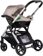 CHIPOLINO Carucior 3 in 1 pentru copii Euphoria Latte cu suspensii sezut reversibil accesorii greutate suportata 22 kg
