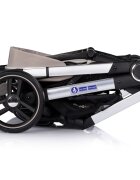 CHIPOLINO Carucior 3 in 1 pentru copii Euphoria Latte cu suspensii sezut reversibil accesorii greutate suportata 22 kg