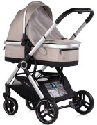 CHIPOLINO Carucior 3 in 1 pentru copii Euphoria Latte cu suspensii sezut reversibil accesorii greutate suportata 22 kg