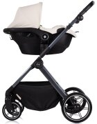 CHIPOLINO Carucior 3 in 1 pentru copii Pearl Cashmere transformabil reversibil roti cu suspensii geanta pentru infasat greutate admisa 22 kg