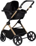 CHIPOLINO Carucior 3 in 1 pentru copii Pearl Noir transformabil reversibil roti cu suspensii geanta pentru infasat greutate admisa 22 kg