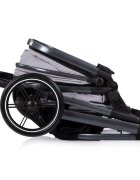 CHIPOLINO Carucior 3 in 1 pentru copii Pearl Platinum transformabil reversibil roti cu suspensii geanta pentru infasat greutate admisa 22 kg