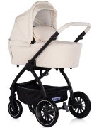 CHIPOLINO Carucior 3 in 1 pentru copii Prestige Cashmere reversibil cadru din aluminiu roti cu suspensii greutate admisa 22 kg