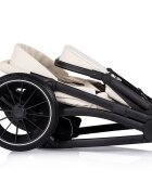 CHIPOLINO Carucior 3 in 1 pentru copii Prestige Cashmere reversibil cadru din aluminiu roti cu suspensii greutate admisa 22 kg