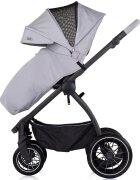 CHIPOLINO Carucior 3 in 1 pentru copii Prestige Platinum reversibil cadru din aluminiu roti cu suspensii greutate admisa 22 kg