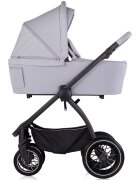 CHIPOLINO Carucior 3 in 1 pentru copii Prestige Platinum reversibil cadru din aluminiu roti cu suspensii greutate admisa 22 kg