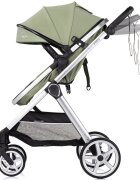 CHIPOLINO Carucior 3 in 1 pentru copii Vista Basil transformabil cadru din aluminiu sezut reversibil maner reglabil suspensii husa de picioare geanta greutate suportata 22 kg