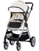 CHIPOLINO Carucior 3 in 1 pentru copii Vista Biscotta transformabil cadru din aluminiu sezut reversibil maner reglabil suspensii husa de picioare geanta greutate suportata 22 kg