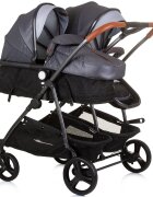 CHIPOLINO Carucior gemeni Duo Smart 2 in 1 silver grey