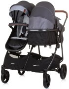 CHIPOLINO Carucior gemeni Duo Smart 2 in 1 silver grey