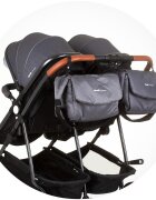 CHIPOLINO Carucior gemeni Duo Smart 2 in 1 silver grey