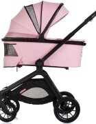 CHIPOLINO Carucior Magnum 3 in 1 pink marshmallow cu suspensii cadru din aluminiu rucsac husa picioare greutate admisa 22 kg