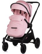 CHIPOLINO Carucior Magnum 3 in 1 pink marshmallow cu suspensii cadru din aluminiu rucsac husa picioare greutate admisa 22 kg