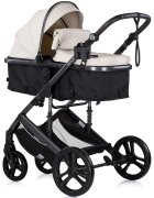 CHIPOLINO Carucior pentru copii Amore Biscotta 3 in 1 transformabil cu suspensii spatar reglabil husa de picioare gentuta si suport pahar