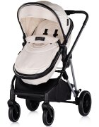 CHIPOLINO Carucior pentru copii Aura 3 in 1 biscotta tranformabil spatar reglabil Suspensii Maner reglabil accesorii incluse