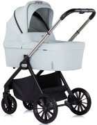 CHIPOLINO Carucior pentru copii Encanto 3 in 1 basil cu spatar reglabil suspensii bara detasabila suport piciare ajustabil maner reglabil si accesorii