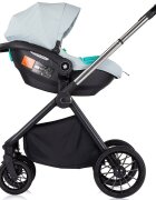 CHIPOLINO Carucior pentru copii Encanto 3 in 1 basil cu spatar reglabil suspensii bara detasabila suport piciare ajustabil maner reglabil si accesorii