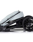 CHIPOLINO Carucior pentru copii Encanto 3 in 1 basil cu spatar reglabil suspensii bara detasabila suport piciare ajustabil maner reglabil si accesorii