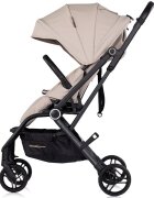 CHIPOLINO Carucior pentru copii Go Twist Latte cu sezut rotativ cadru din aluminiu bara detasabila suport reglabil pentru picioare roti cu suspensii greutate admisa 22 kg