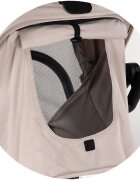 CHIPOLINO Carucior pentru copii Go Twist Latte cu sezut rotativ cadru din aluminiu bara detasabila suport reglabil pentru picioare roti cu suspensii greutate admisa 22 kg