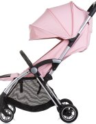 CHIPOLINO Carucior pentru copii Illusion pink marshmallow Pliere automata Spatar reglabil bara de protectie detasabila Suport picioare reglabil greutate suportata 22 kg