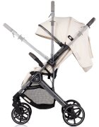 CHIPOLINO Carucior pentru copii Omnia Cashmere cu maner reversibil suport reglabil pentru picioare roti cu suspensii