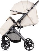 CHIPOLINO Carucior pentru copii Omnia Cashmere cu maner reversibil suport reglabil pentru picioare roti cu suspensii