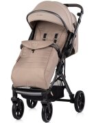 CHIPOLINO Carucior pentru copii Omnia Latte cu maner reversibil suport reglabil pentru picioare roti cu suspensii