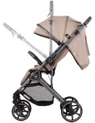 CHIPOLINO Carucior pentru copii Omnia Latte cu maner reversibil suport reglabil pentru picioare roti cu suspensii