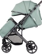 CHIPOLINO Carucior pentru copii Omnia Matcha cu maner reversibil suport reglabil pentru picioare roti cu suspensii