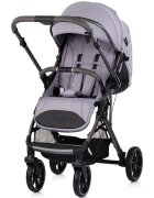 CHIPOLINO Carucior pentru copii Omnia Platinum cu maner reversibil suport reglabil pentru picioare roti cu suspensii