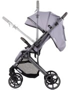 CHIPOLINO Carucior pentru copii Omnia Platinum cu maner reversibil suport reglabil pentru picioare roti cu suspensii
