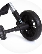 CHIPOLINO Carucior pentru copii Pixie basil cu spatar reglabil suspensii sistem tip troller suport reglabil pentru piciore