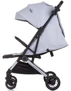 CHIPOLINO Carucior pentru copii Pixie cloud grey cu spatar reglabil suspensii sistem tip troller suport reglabil pentru picioare