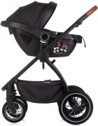 CHIPOLINO Carucior Prestige 3 in 1 blackberry cu suspensii cadru din aluminiu rucsac husa picioare greutate admisa 22 kg