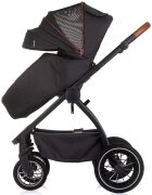CHIPOLINO Carucior Prestige 3 in 1 blackberry cu suspensii cadru din aluminiu rucsac husa picioare greutate admisa 22 kg