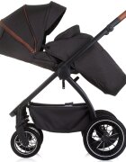CHIPOLINO Carucior Prestige 3 in 1 blackberry cu suspensii cadru din aluminiu rucsac husa picioare greutate admisa 22 kg