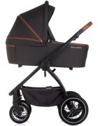 CHIPOLINO Carucior Prestige 3 in 1 blackberry cu suspensii cadru din aluminiu rucsac husa picioare greutate admisa 22 kg