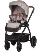 CHIPOLINO Carucior Prestige 3 in 1 tiramisu cu suspensii cadru din aluminiu rucsac husa picioare greutate admisa 22 kg