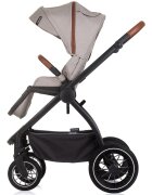 CHIPOLINO Carucior Prestige 3 in 1 tiramisu cu suspensii cadru din aluminiu rucsac husa picioare greutate admisa 22 kg