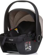 CHIPOLINO Carucior Prestige 3 in 1 tiramisu cu suspensii cadru din aluminiu rucsac husa picioare greutate admisa 22 kg