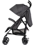 CHIPOLINO Carucior sport pentru copii Milano Charcoal spatar reglabil pliere tip umbrela suport de picioare reglabil greutate admisa 22 kg
