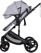 CHIPOLINO Carucior transformabil 2 in 1 pentru copii Amore Platinum cu suspensii sezut reversibil accesorii greutate suportata 22 kg